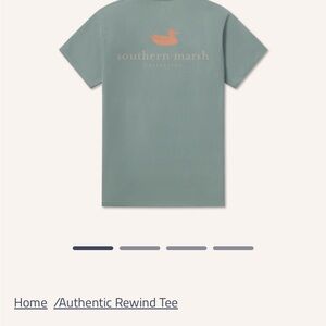 Southern Marsh Sage Green T-Shirt with Coral Logo
